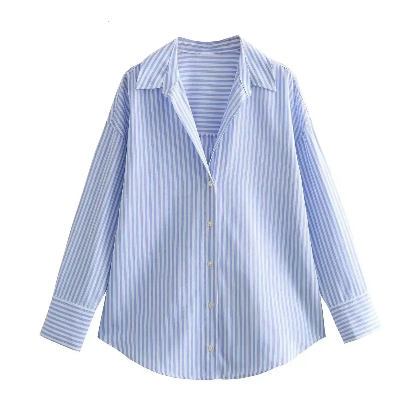 Long Sleeve Cotton Oxford Blouse